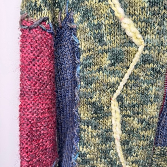 Save the Queen Chunky Knit Wool Mohair Blend Longline Cardigan Sweater Size XL - Picture 6 of 14